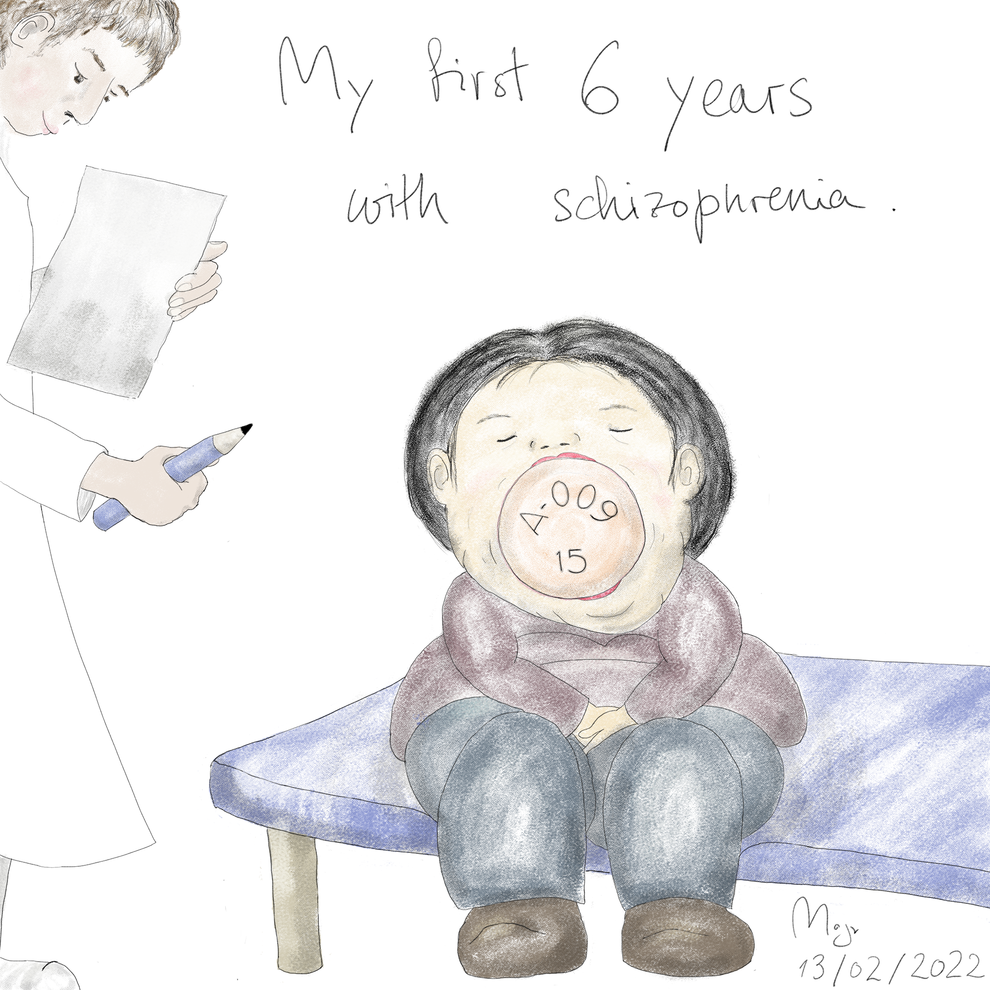 Selbstbildnis / Digital / 13. Februar 2022